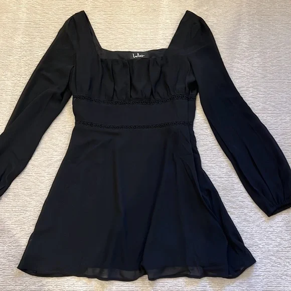 knee length dresses for ladies Forever Yours Lace Long Sleeve Skater Dress main image 1